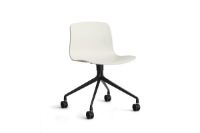 Billede af HAY AAC 14 About A Chair SH: 46 cm - Black Powder Coated Aluminium/Melange Cream