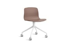 Billede af HAY AAC 14 About A Chair SH: 46 cm - White Powder Coated Aluminium/Soft Brick