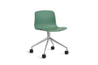 Billede af HAY AAC 14 About A Chair SH: 46 cm - Polished Aluminium/Teal Green