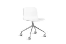 Billede af HAY AAC 14 About A Chair SH: 46 cm - Polished Aluminium/White