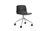 Billede af HAY AAC 14 About A Chair SH: 46 cm - Polished Aluminium/Black