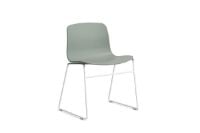 Billede af HAY AAC 08 About A Chair SH: 46 cm - White Powder Coated Steel/Fall Green