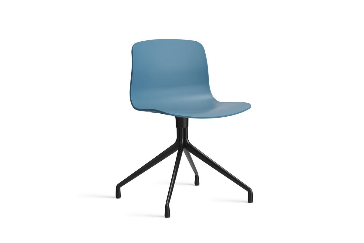 Billede af HAY AAC 10 About A Chair SH: 46 cm - Black Powder Coated Aluminium/Azure Blue