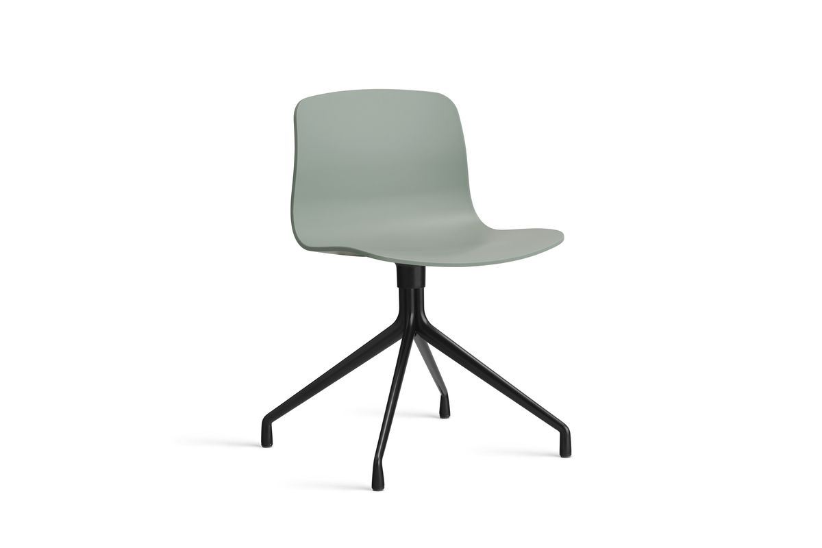 Billede af HAY AAC 10 About A Chair SH: 46 cm - Black Powder Coated Aluminium/Fall Green