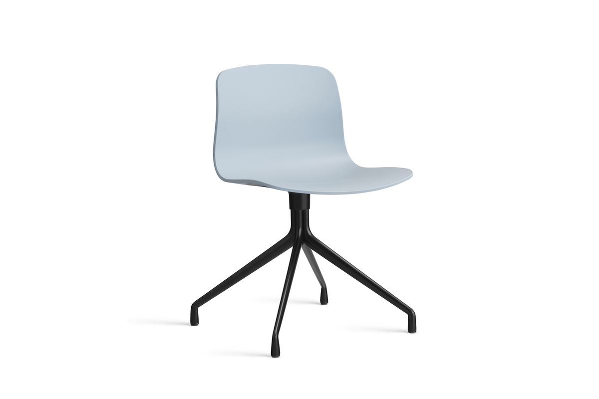 Billede af HAY AAC 10 About A Chair SH: 46 cm - Black Powder Coated Aluminium/Slate Blue