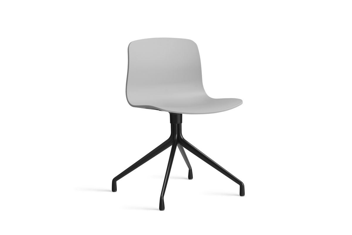 Billede af HAY AAC 10 About A Chair SH: 46 cm - Black Powder Coated Aluminium/Concrete