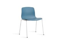 Billede af HAY AAC 16 About A Chair SH: 46 cm - White Powder Coated Steel/Azure Blue