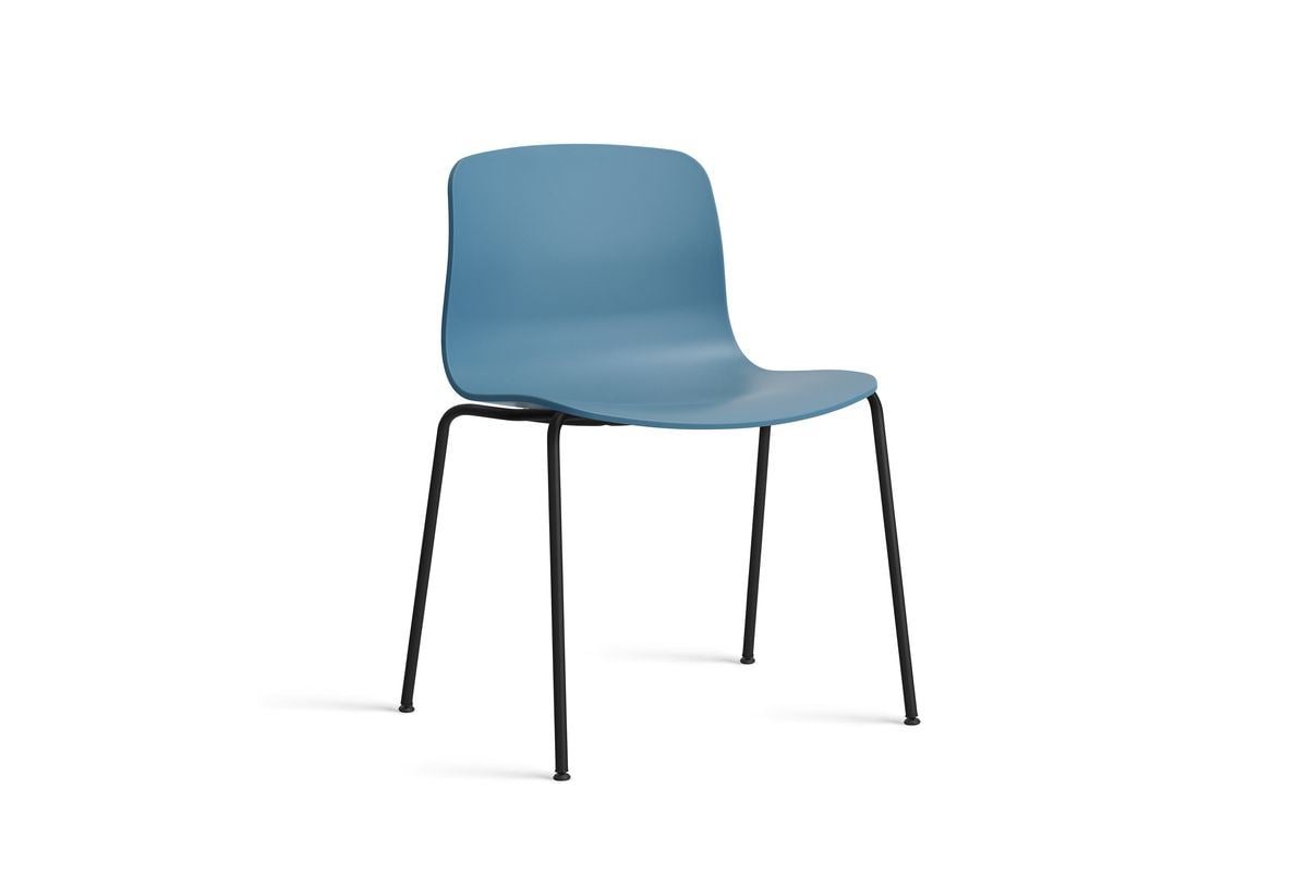 Billede af HAY AAC 16 About A Chair SH: 46 cm - Black Powder Coated Steel/Azure Blue