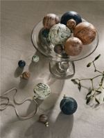 Billede af Ferm Living Marble Baubles M Set of 4 - Mixed