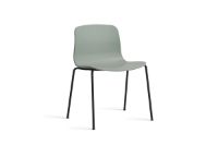 Billede af HAY AAC 16 About A Chair SH: 46 cm - Black Powder Coated Steel/Fall Green