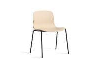 Billede af HAY AAC 16 About A Chair SH: 46 cm - Black Powder Coated Steel/Pale Peach