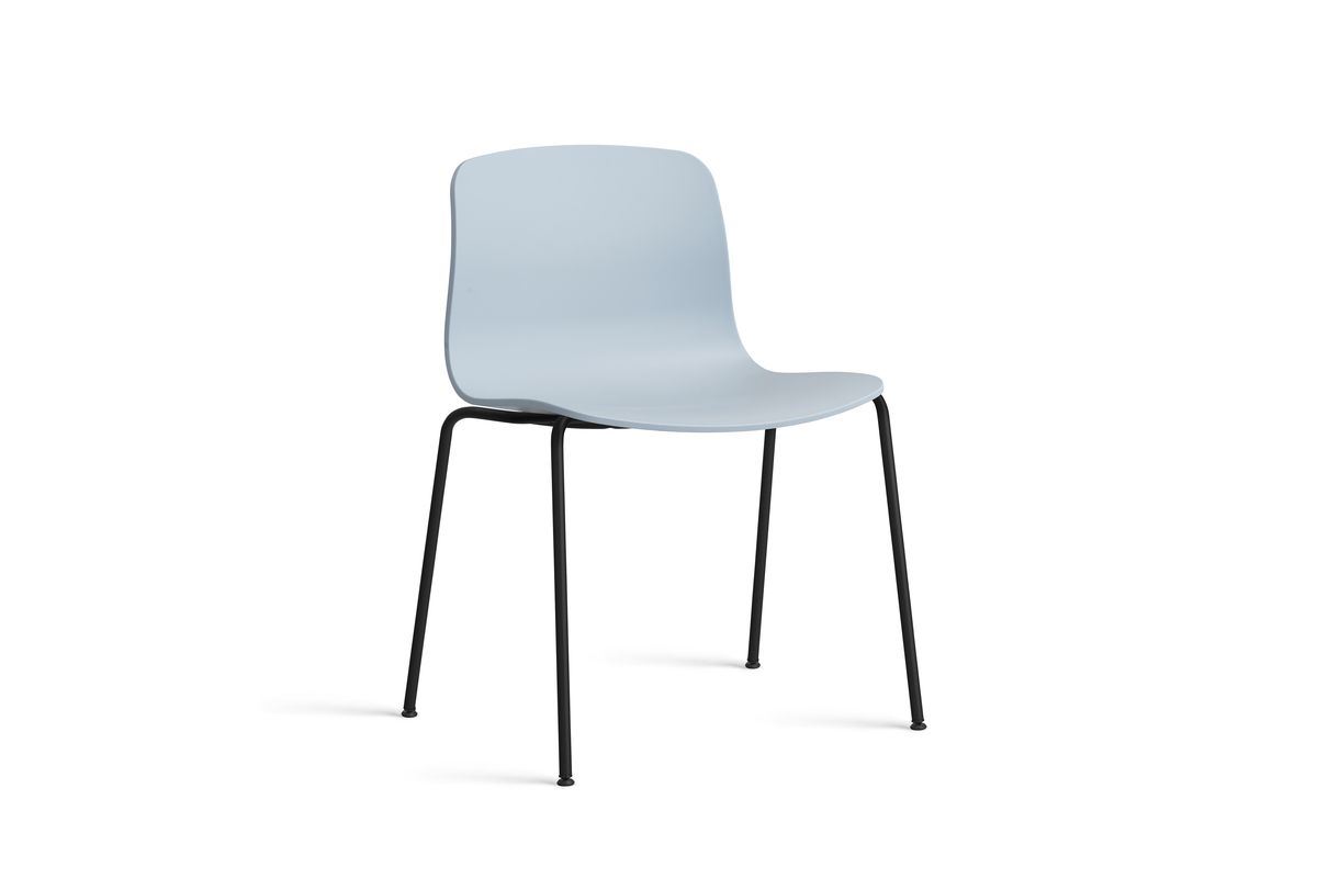 Billede af HAY AAC 16 About A Chair SH: 46 cm - Black Powder Coated Steel/Slate Blue
