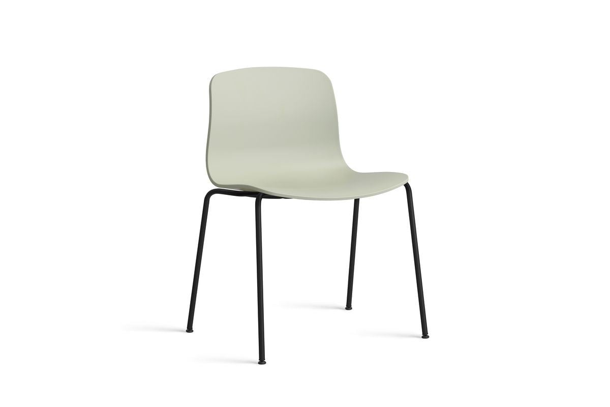 Billede af HAY AAC 16 About A Chair SH: 46 cm - Black Powder Coated Steel/Pastel Green