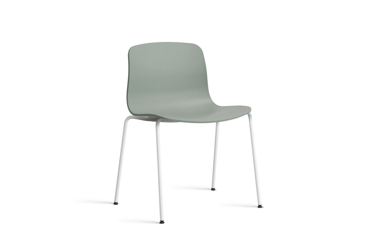 Billede af HAY AAC 16 About A Chair SH: 46 cm - White Powder Coated Steel/Fall Green