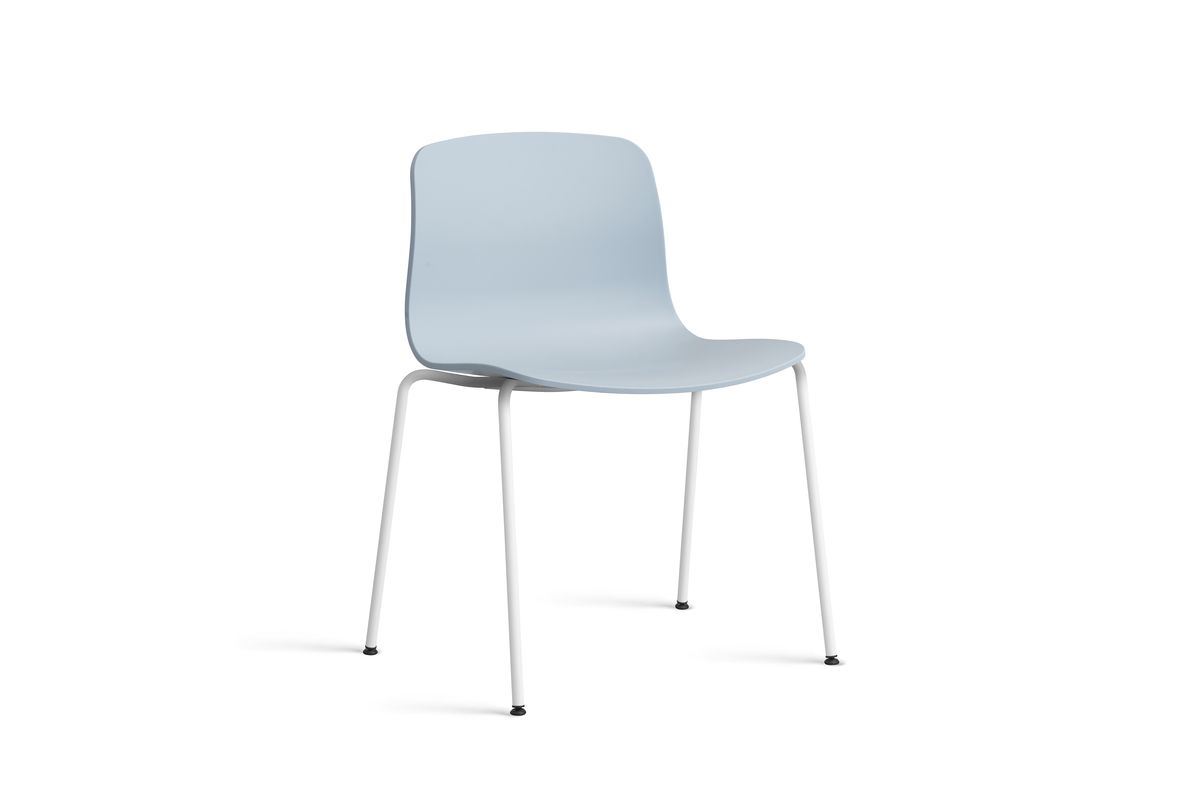 Billede af HAY AAC 16 About A Chair SH: 46 cm - White Powder Coated Steel/Slate Blue