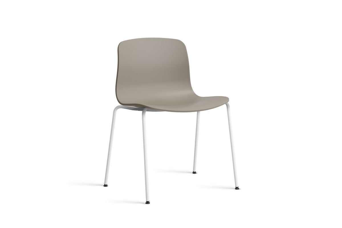 Billede af HAY AAC 16 About A Chair SH: 46 cm - White Powder Coated Steel/Khaki