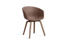 Billede af HAY AAC 22 About A Chair SH: 46 cm - Lacquered Solid Walnut/Soft Brick