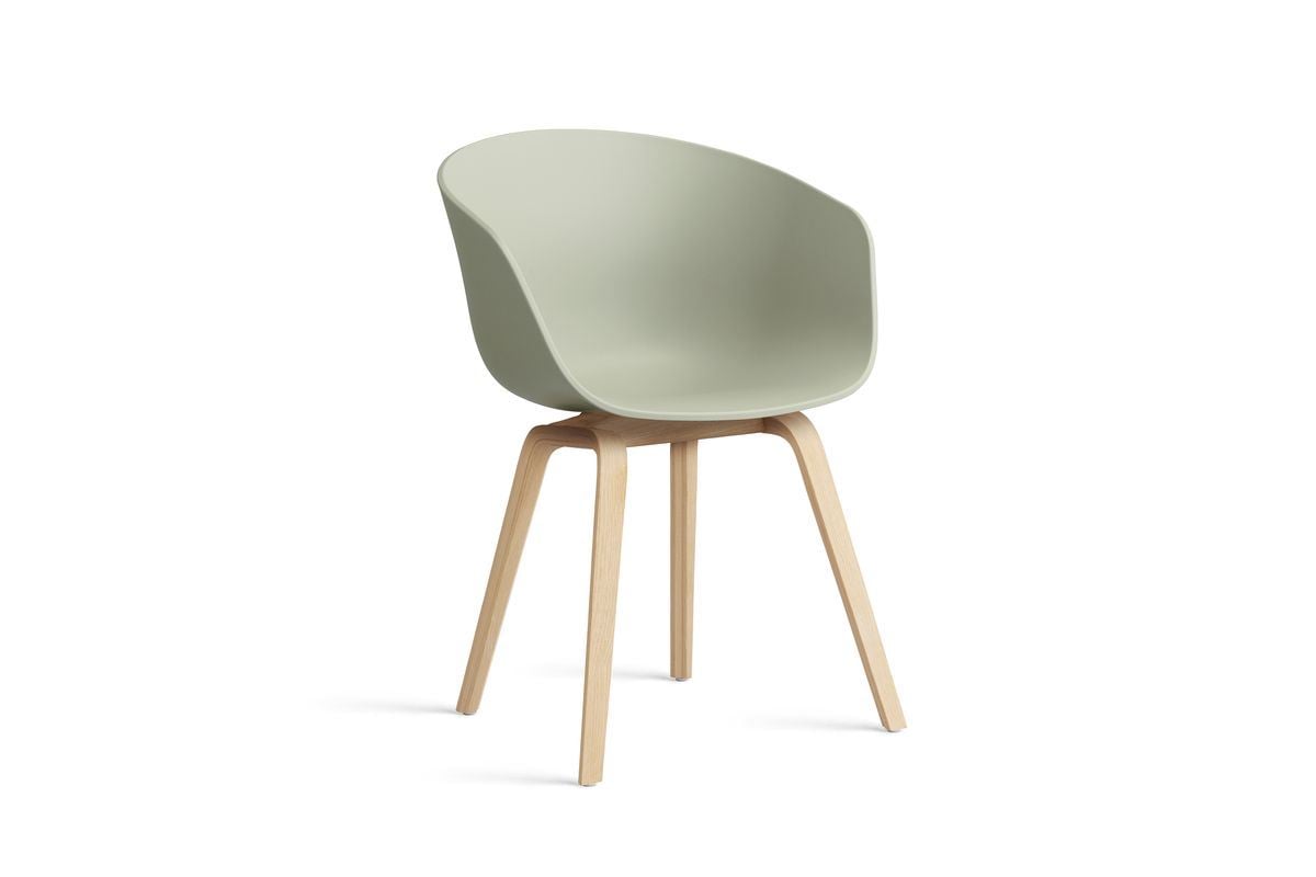Billede af HAY AAC 22 About A Chair SH: 46 cm - Soaped Oak Veneer/Pastel Green