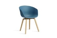 Billede af HAY AAC 22 About A Chair SH: 46 cm - Lacquered Oak Veneer/Azure Blue