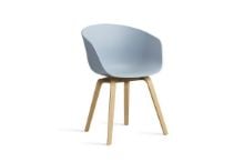 Billede af HAY AAC 22 About A Chair SH: 46 cm - Lacquered Oak Veneer/Slate Blue