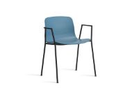 Billede af HAY AAC 18 About A Chair SH: 46 cm - Black Powder Coated Steel/Azure Blue