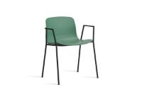 Billede af HAY AAC 18 About A Chair SH: 46 cm - Black Powder Coated Steel/Teal Green
