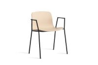 Billede af HAY AAC 18 About A Chair SH: 46 cm - Black Powder Coated Steel/Pale Peach