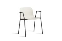 Billede af HAY AAC 18 About A Chair SH: 46 cm - Black Powder Coated Steel/Melange Cream