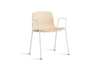 Billede af HAY AAC 18 About A Chair SH: 46 cm - White Powder Coated Steel/Pale Peach