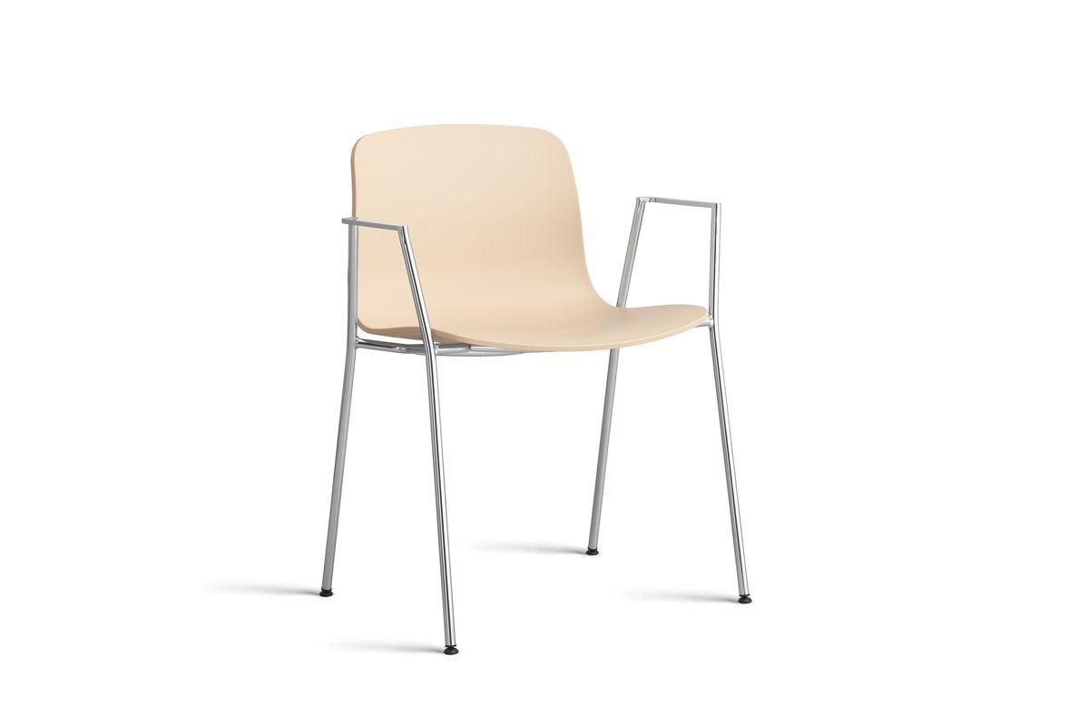 Billede af HAY AAC 18 About A Chair SH: 46 cm - Chromed Steel/Pale Peach
