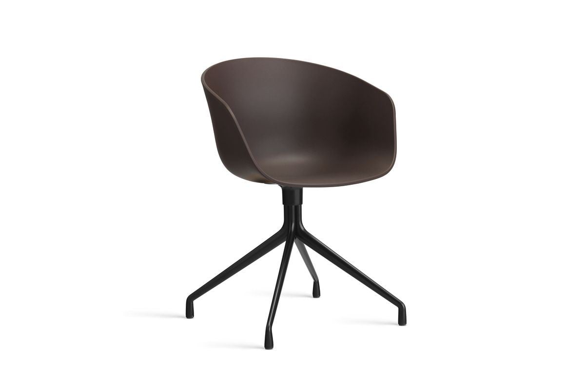 Billede af HAY AAC 20 About A Chair SH: 46 cm - Black Powder Coated Aluminium/Raisin