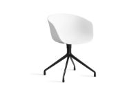 Billede af HAY AAC 20 About A Chair SH: 46 cm - Black Powder Coated Aluminium/White