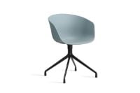 Billede af HAY AAC 20 About A Chair SH: 46 cm - Black Powder Coated Aluminium/Dusty Blue
