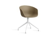Billede af HAY AAC 20 About A Chair SH: 46 cm - White Powder Coated Aluminium/Clay