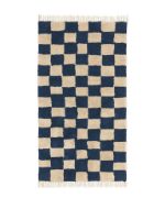 Billede af Ferm Living Mara Washable Tæppe 90x150 cm - Deep Blue/Warm Sand