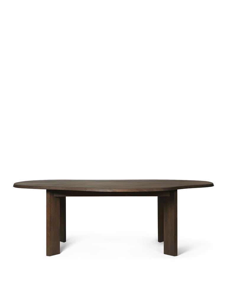 Billede af Ferm Living Contour Dining Table Ø: 220 cm - Dark Stained Beech FORUDBESTIL: slut oktober 2023