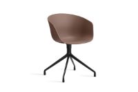 Billede af HAY AAC 20 About A Chair SH: 46 cm - Black Powder Coated Aluminium/Soft Brick