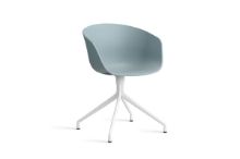 Billede af HAY AAC 20 About A Chair SH: 46 cm - White Powder Coated Aluminium/Dusty Blue