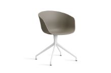 Billede af HAY AAC 20 About A Chair SH: 46 cm - White Powder Coated Aluminium/Khaki