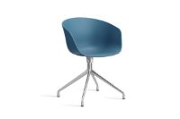 Billede af HAY AAC 20 About A Chair SH: 46 cm - Polished Aluminium/Azure Blue