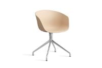 Billede af HAY AAC 20 About A Chair SH: 46 cm - Polished Aluminium/Pale Peach
