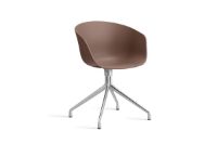 Billede af HAY AAC 20 About A Chair SH: 46 cm - Polished Aluminium/Soft Brick
