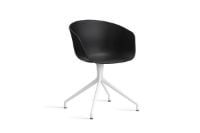 Billede af HAY AAC 20 About A Chair SH: 46 cm - White Powder Coated Aluminium/Black
