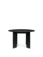 Billede af Ferm Living Bevel Table Ø: 117 cm - Black Oiled Beech