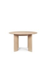 Billede af Ferm Living Bevel Table Ø: 117 cm - White Oiled Oak