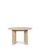 Billede af Ferm Living Bevel Table Ø: 117 cm - White Oiled Oak