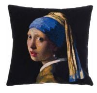 Billede af Poulin Design Johannes Vermeer Pude 48x48 cm - Pige Med Perleørering