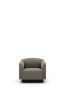 Billede af New Works Shore Lounge Chair Plinth SH: 38 cm - Linara/Umber 