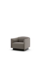 Billede af New Works Shore Lounge Chair Plinth SH: 38 cm - Linara/Umber 