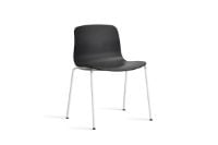 Billede af HAY AAC 16 About A Chair SH: 46 cm - White Powder Coated Steel/Black